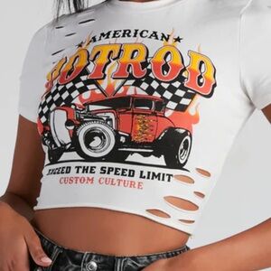 American Hot Rod Kids Graphic Tee - White
